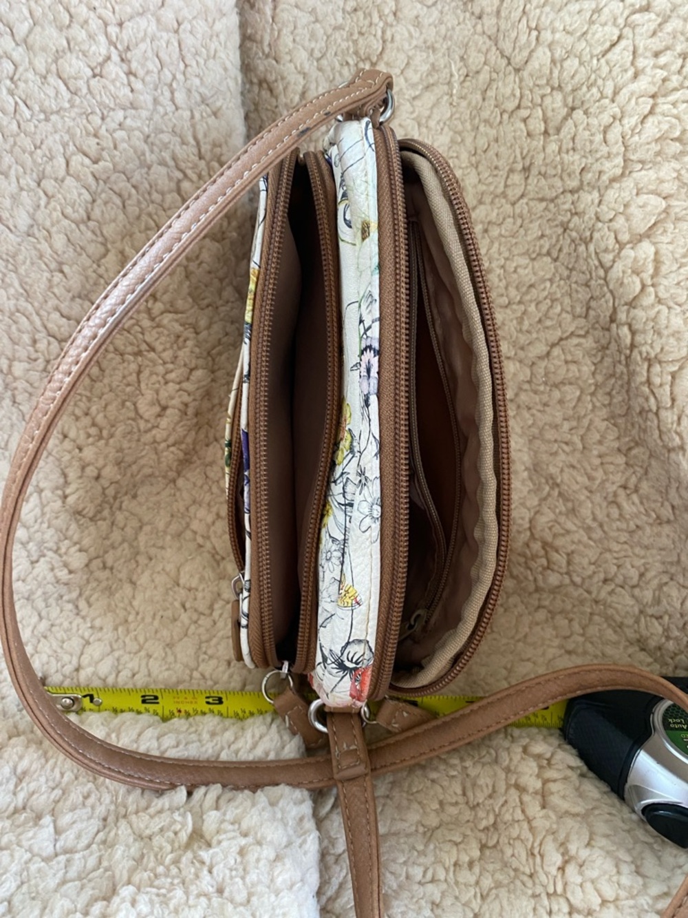 Multi Sac Floral White Crossbody Bag by MultiSac - Picture 3 of 11